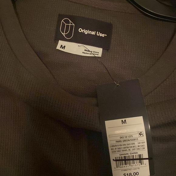 New army green long sleeve shirt - Picture 2 of 4